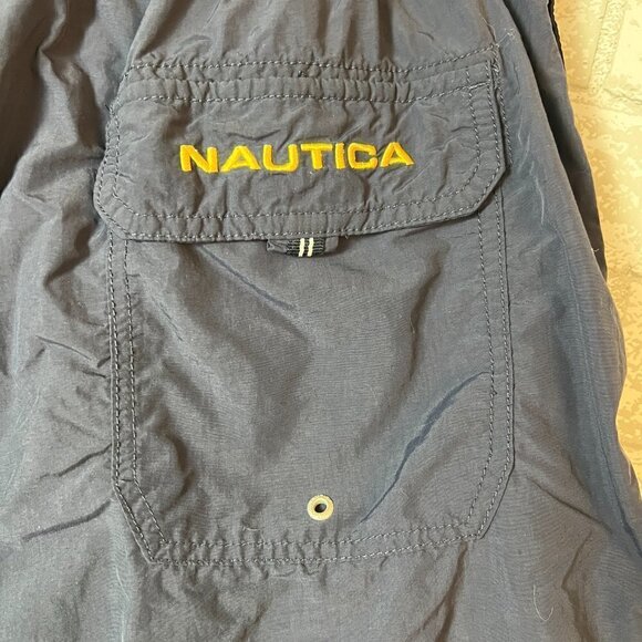Nautica Navy Blue Men's Swim Trunks Shorts Size L - Picture 7 of 8